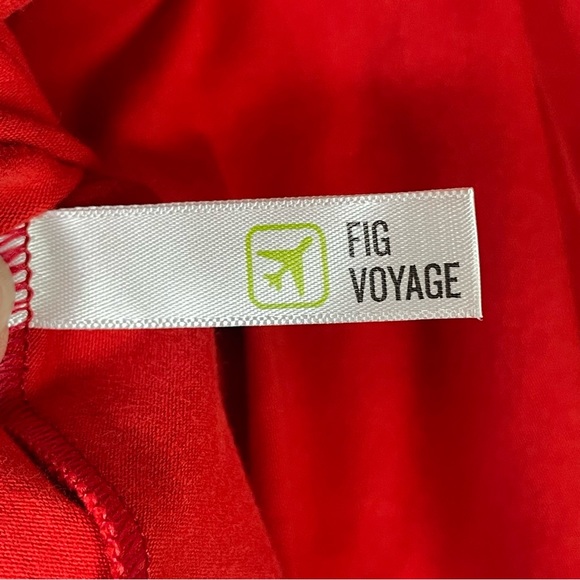 FIG BOM Dress NWOT travel athleisure RED - Picture 11 of 11